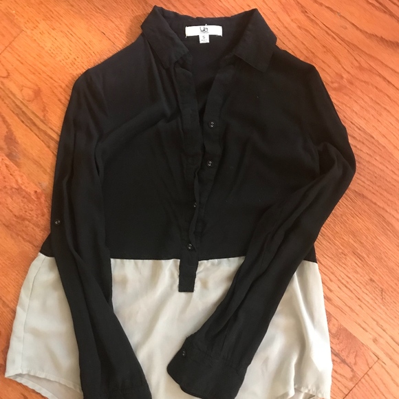Ya Los Angeles Tops - 3/4 Button up Blouse